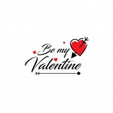 Be my valentine, valentines day concept. Free Vector Be My Valentine Typographic