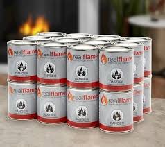 Real Flame Gel Fuel 24 Pack Fire Cans