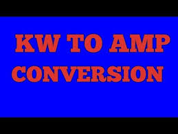 Kw To Amp Conversion Hindi Youtube