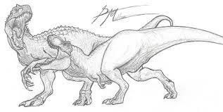 For the first few steps, don't press down too hard with your pencil. Tyrannosaurus Rex Vs Indominus Rex By Maltosjpjw On Deviantart