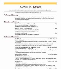 Health Coach Resume Sample Resumes Misc Livecareer