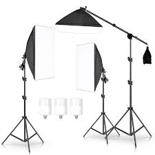 Photography Studio Softbox Lighting Kit Arm For Video Youtube Continuous Lighting Professional Lighting Set Photo Studio Photo Studio Accessories Aliexpress