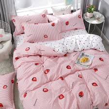 Claroom Pink Strawberry Bed Linens Cute