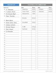 Grocery Store Price Comparison Spreadsheet Grocery Price Comparison