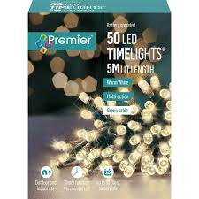 50 battery operated timelights warm