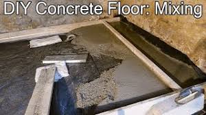 diy concrete floor pouring slab 3 3