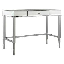 What exactly is mirrored furniture? Whitney Mirrored Writing Desk Chrome Inspire Q Target