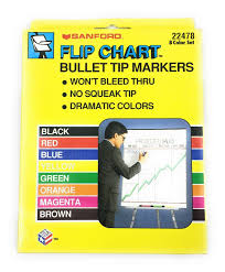 Sharpie 22478 Flip Chart Markers Bullet Tip Eight Colors 8 Set San22478