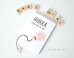 New Born Baby Card Baby Girl Birth Congratulations Card Biggroupco Co