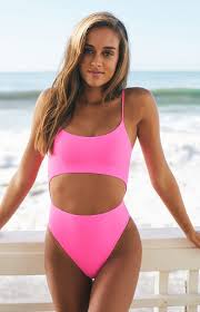 La Hearts Cabo Zip Keyhole One Piece Swimsuit In 2019 One