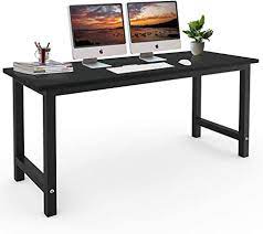 Hi, this is my first entry, and i would like to show you an tutorial: Amazon Com Computer Desk Modern Study Desk Modern Simple Style Pc Desk Simple Style Writing Desk 63 Inch Large Workstation For Home Office Black Kitchen Dining