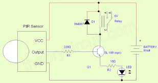simple pir sensor circuit