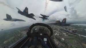 blue angels fly over little rock to