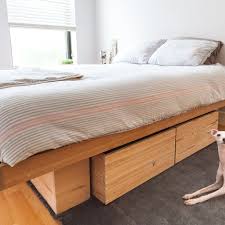 Raw Solid Antique Pine Platform Bed
