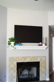 decorating a mantel with a television