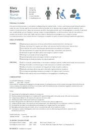 Nurses Resume Format Nurse Resume Formats Nurses Resume Format In