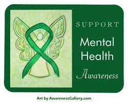 green mental health awareness ribbon