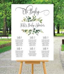 Baby Shower Seating Chart Board Oh Baby Seating Chart Baby Shower Welcome Sign Baby Shower Seating Chart Template Sc274