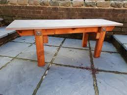 Stone Top Patio Table 1200mm