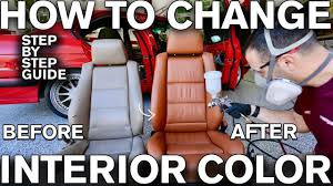 car interior restoration color change
