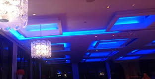 Unappetizing Blue Ceiling Lights