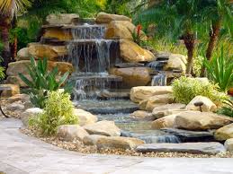 Waterfall Backyard Resort Garden