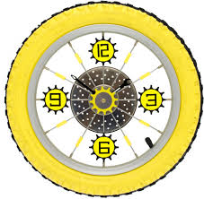 bicycle wheel tyre quartz wall clock