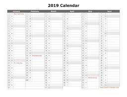 Word Descargar Print 41 Sample 2019 Calendar 6 Months Per