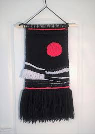 Woven Wall Hanging Black And White