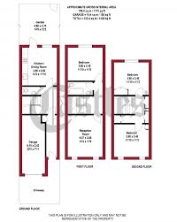 Floor Plan For 3 Bedroom Terraced House