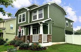 Green Exterior House Paint Project