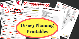 Disney Planning Printables Mickey Chatter