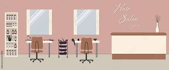 Hair Salon Interior In A Pink Color