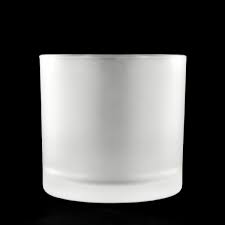 Frosted White Glass Cup