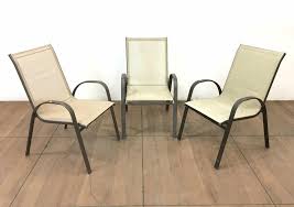 Lot 3pc Hampton Bay Metal Patio Chairs