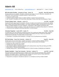 effective resumes for ux students and