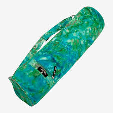 hugger mugger batik yoga mat bag blue