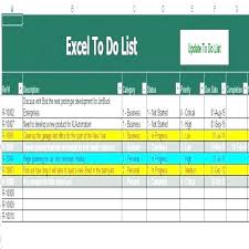 Excel Template To Do List Printable Checklist Template Excel 2010