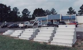 These are fiberglass concrete metal and wood. Steps Century Group