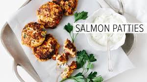 Salmon cakes are usually made with bread crumbs. Salmon Patties Gluten Free Paleo Downshiftology