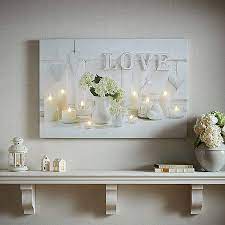 Love Printed Led Canvas Grattan