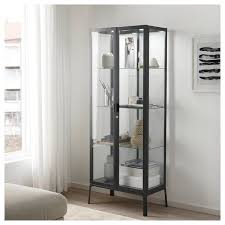 Milsbo Glass Door Cabinet Anthracite