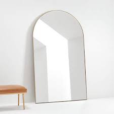 large br arch floor mirror