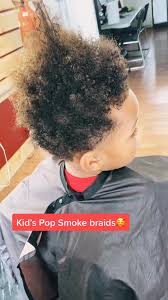 🔥 pop smoke style braids w/ fade tutorial!! Kidshairstyles Videos On Tiktok