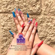 trending nail art design 2023 iris