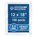 Amazon.com: Spartan Industrial - 12” X 18” (100 Count) 2 Mil Heavy ...