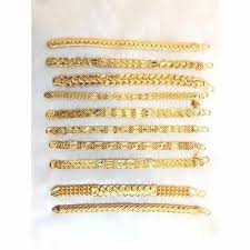 23 carat golden gold hand bracelet