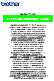 With this software you can change many of the printer settings independently of your software application. Brother Hl 1050 Technical Reference Manual Pdf Download Manualslib