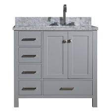inch right offset single sink vanity