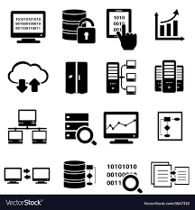 technology icons royalty free vector